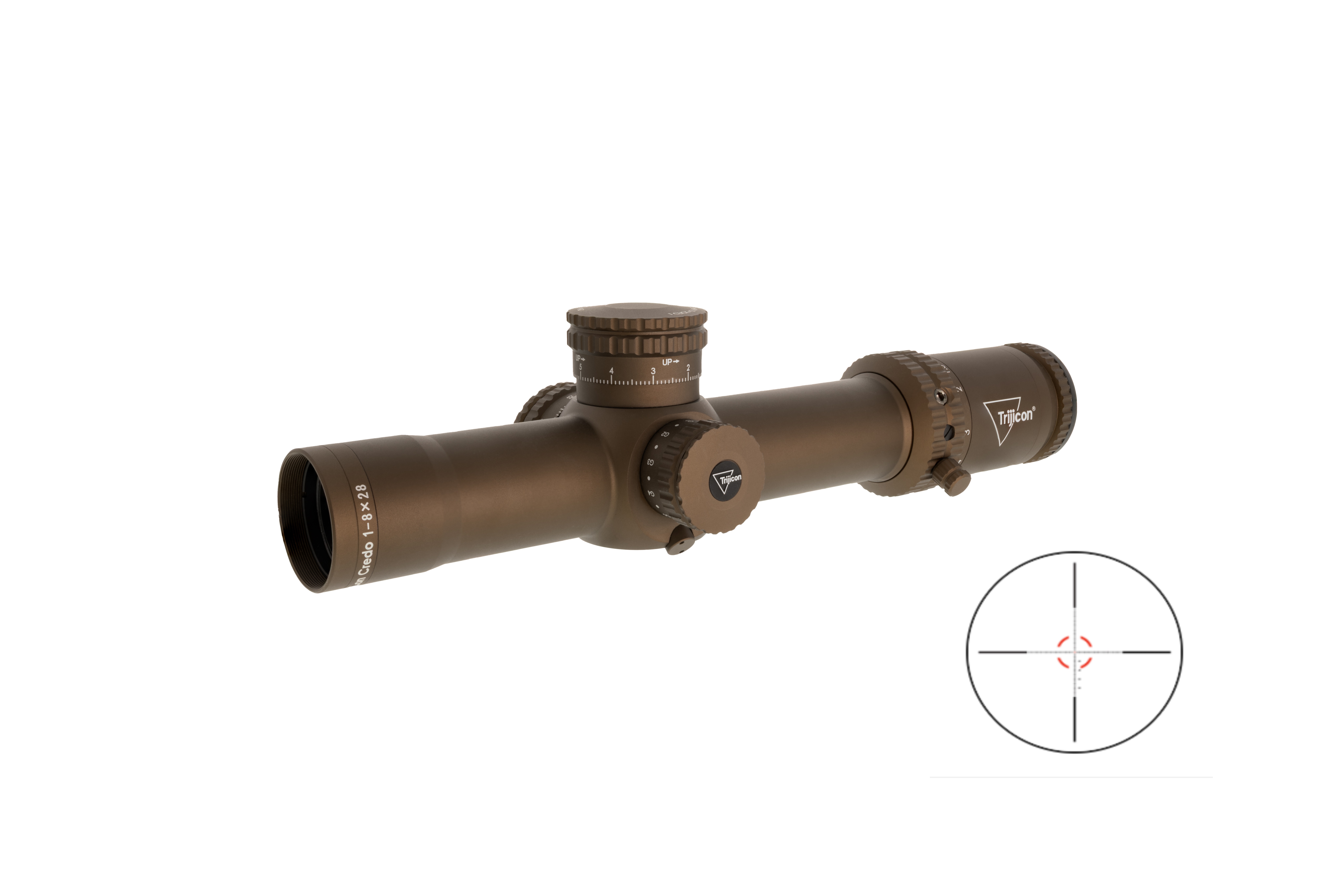 TRIJICON CREDO 1-8X28 COYOTE 34MM MIL